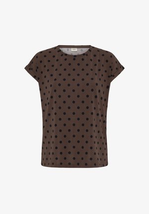 Fransa, FRSEEN TEE 1 EXT - T-shirt imprimé - hot fudge dotty