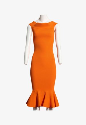 Alexander McQueen, MID-LENGTH DRESS ORANGE - Robe fourreau - orange