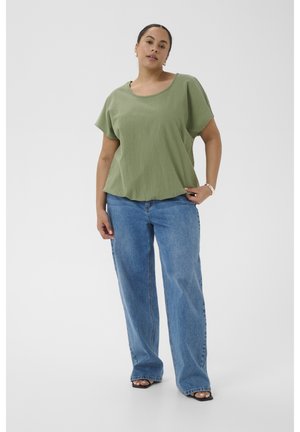 Kaffe Curve KCNANA SHORT SLEEVE - Basic póló - sea spray