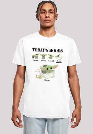 STAR WARS MANDALORIAN CHILD MOODS - Print T-shirt - white