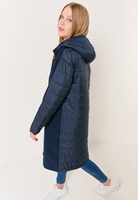 Jimmy Key LOOSE FIT HOODED MIDI - Cappotto invernale - dark blue
