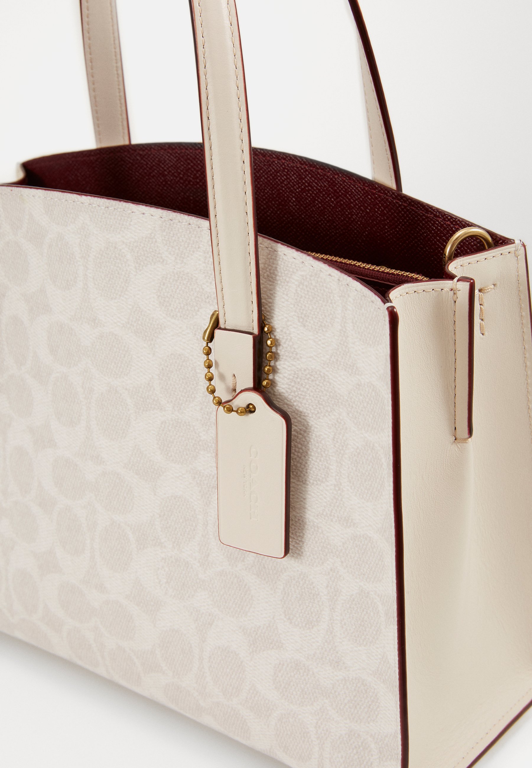 Coach CHARLIE CARRYALL SIGNATURE Håndveske chalk Coach CHARLIE CARRYALL Håndveske sand taupe Zalando.no