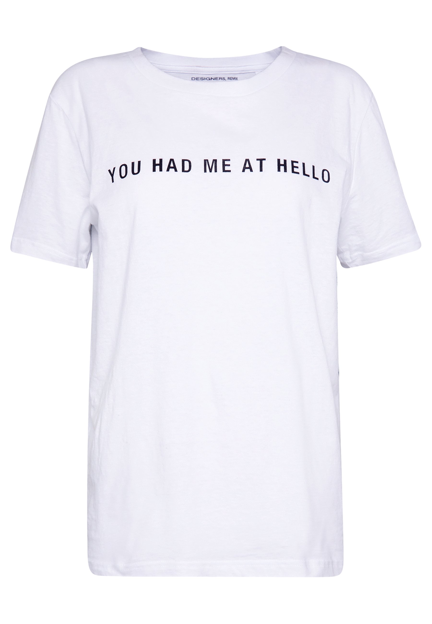DESIGNERS REMIX STANLEY T shirts med print white Black t-shirt Designers Remix T-Skjorter - Dameklær er billig