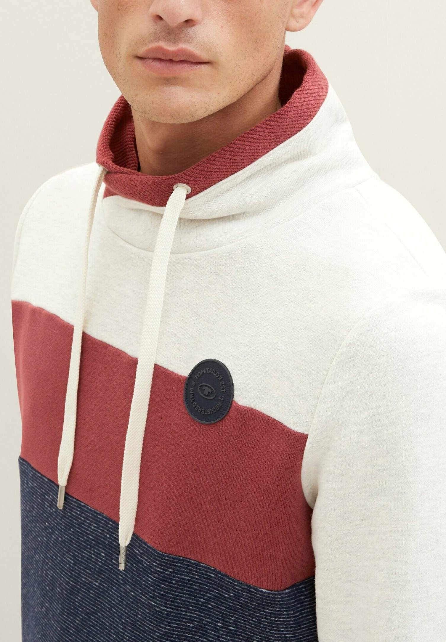 Felpa Uomo Tom Tailor Con Cerniera - 100% Cotone, Tasche, Vestibilità Normale - Foto 6