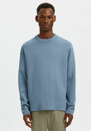 SLHTELLER FN RELAXED CREW NECK NOOS - Pullover - dusty blue