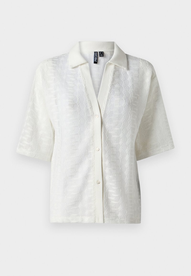 Pieces Overhemdblouse crème Pieces Overhemdblouse crème