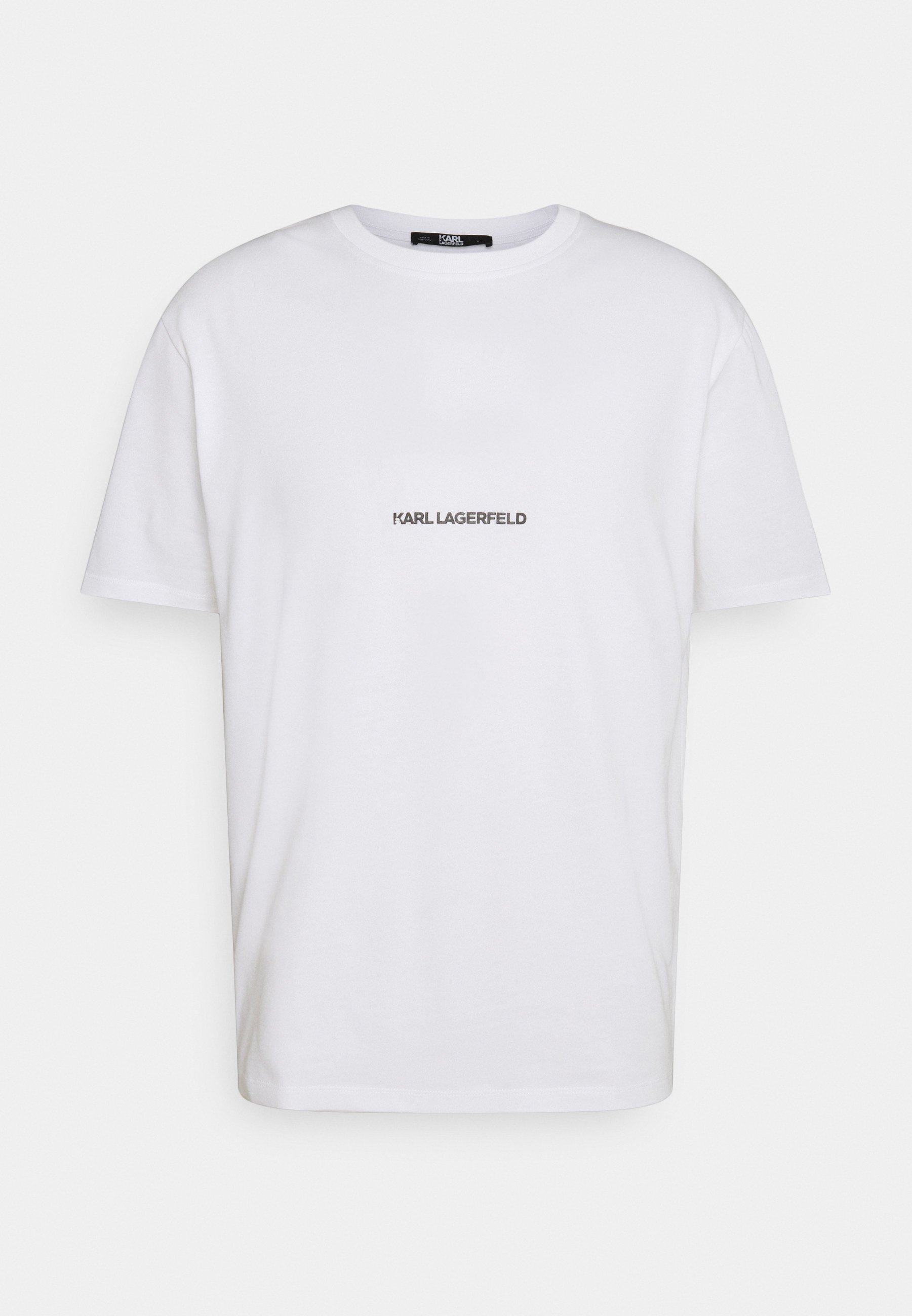 KARL LAGERFELD LOGO UNISEX - T-Shirt print - white/weiß