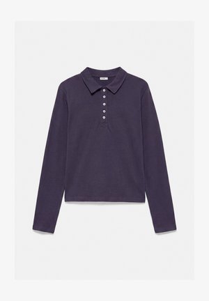 PULL&BEAR, LONG SLEEVE - POLO SHIRT - Polo - dark blue