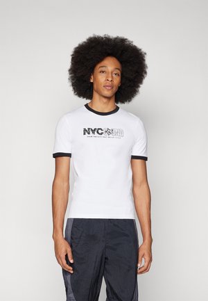 YOURTURN UNISEX - Nyomott mintás póló - white