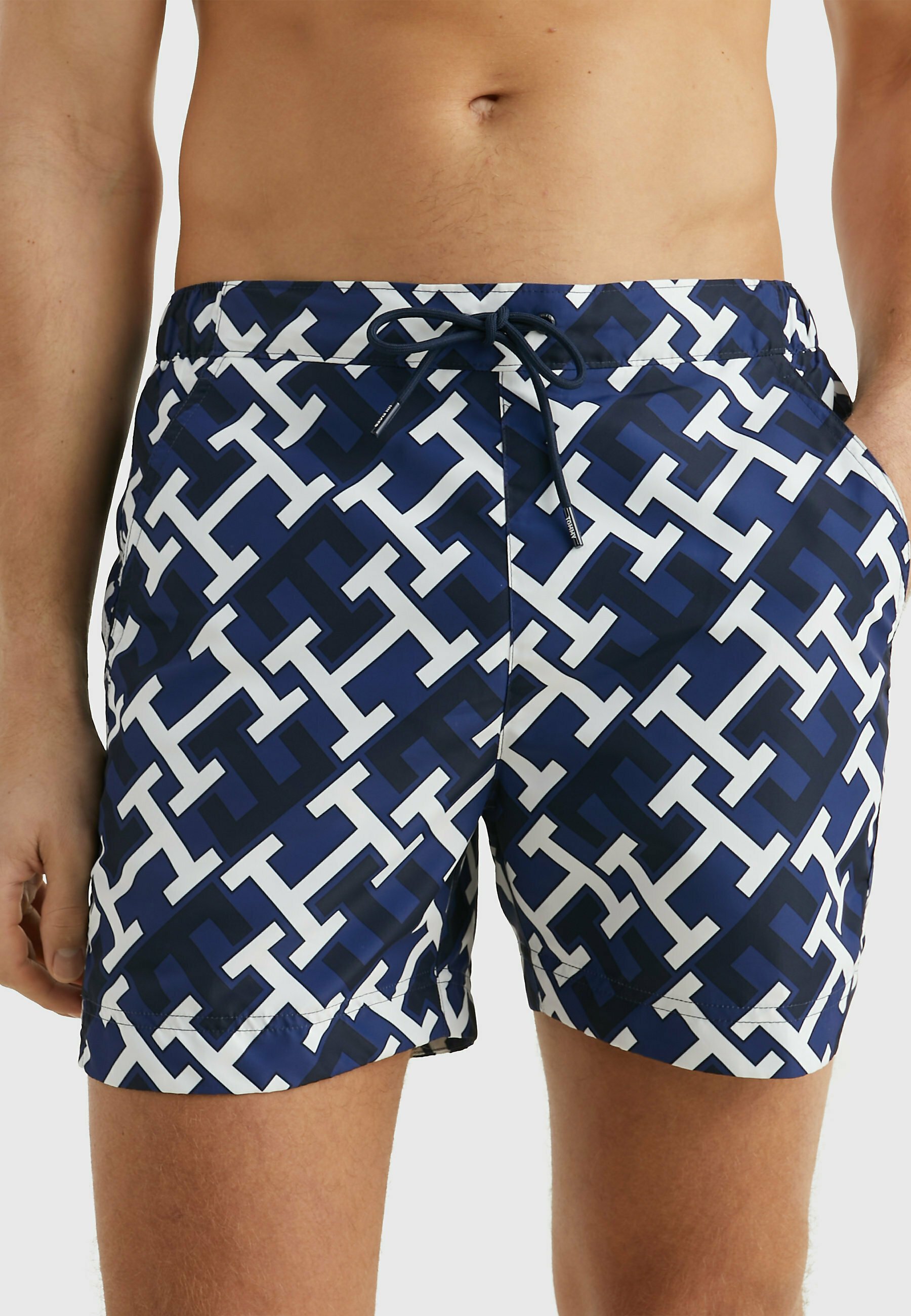 Tommy Hilfiger TH MONOGRAM MID LENGTH - Badeshorts - muw amd 