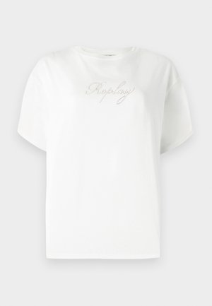 Replay Marškinėliai su spaudiniu - off white