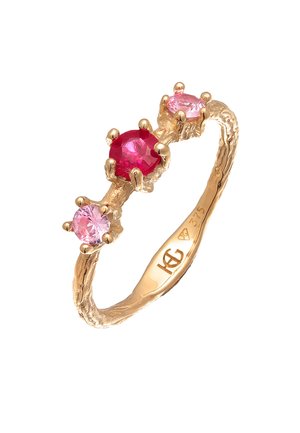 RUBIN SYNTHETISCH  - Bague - gold coloured