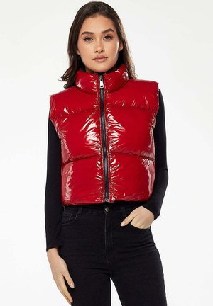 SLEEVELES - Waistcoat - red