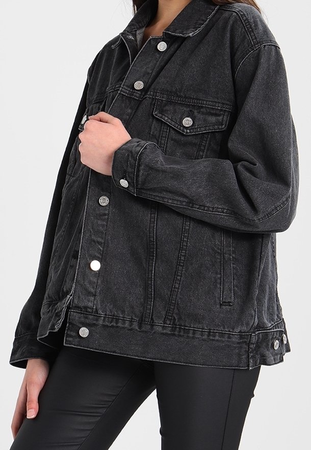 Missguided Jeansjacka - black