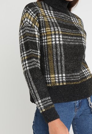 Strickpullover - mottled dark grey