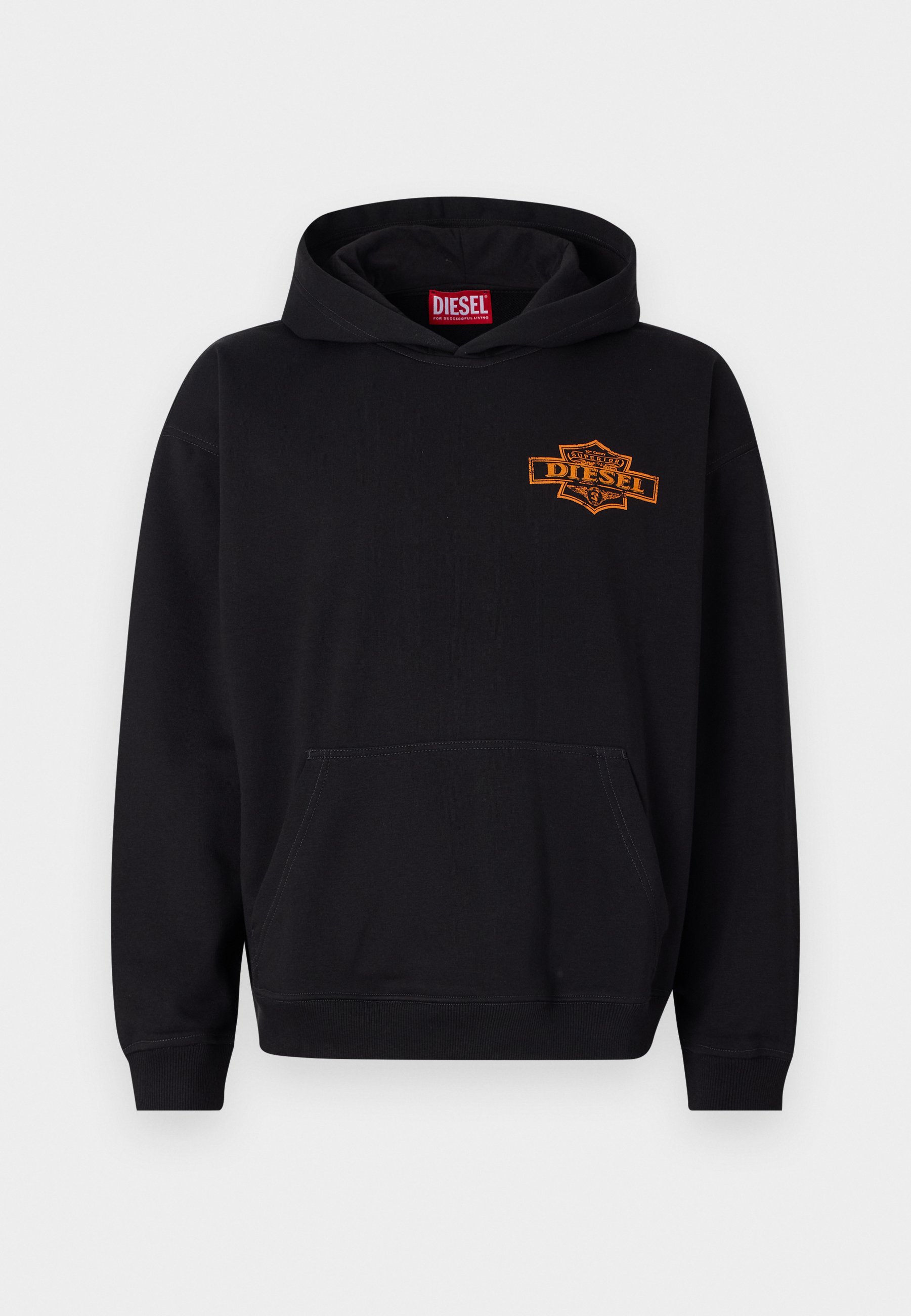 トップス DIESEL LAYERED OVERHOODIE sizeXS Diesel BOXT HOOD - Hoodie - black - Zalando.co.uk