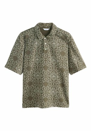 Next, REGULAR FIT - TEXTURED SHORT SLEEVE POLO SHIRTS . - Polosärk - khaki green craft