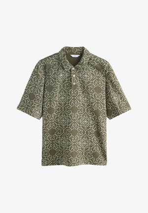 Next, REGULAR FIT - TEXTURED SHORT SLEEVE POLO SHIRTS . - Polo shirt - khaki green craft