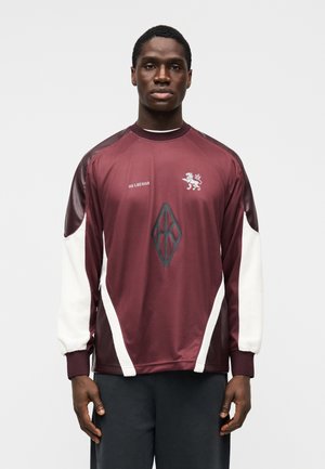 PATCHWORK FOOTBALL LONG SLEEVE - T-shirt à manches longues - burgundy