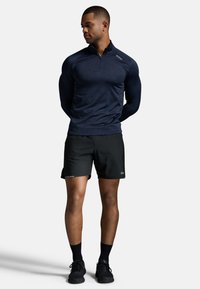 2XU IGNITION 1/4 - Stickad tröja - midnight silver reflective