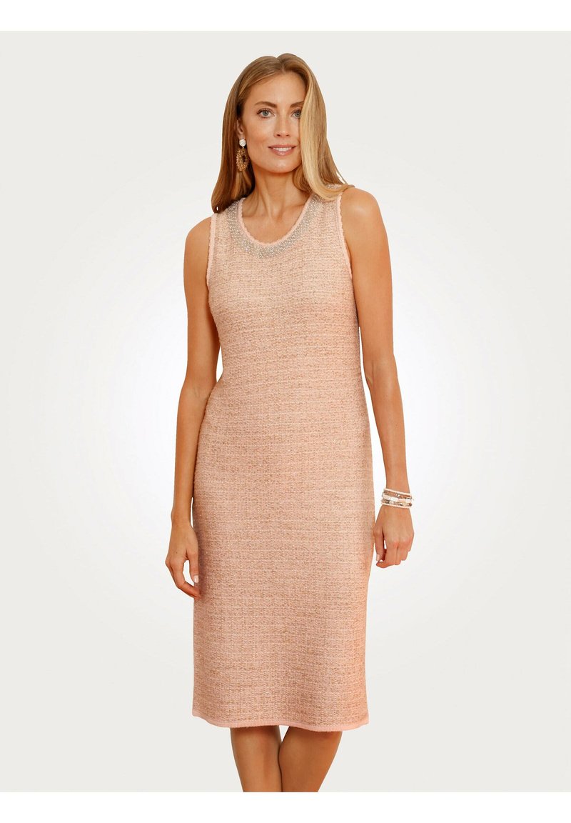 Damen Kleider | MONA Etuikleidrosã©goldfarben/beige-meliert - BC43724 Damen Kleider | MONA Etuikleidrosã©goldfarben/beige-meliert - BC43724