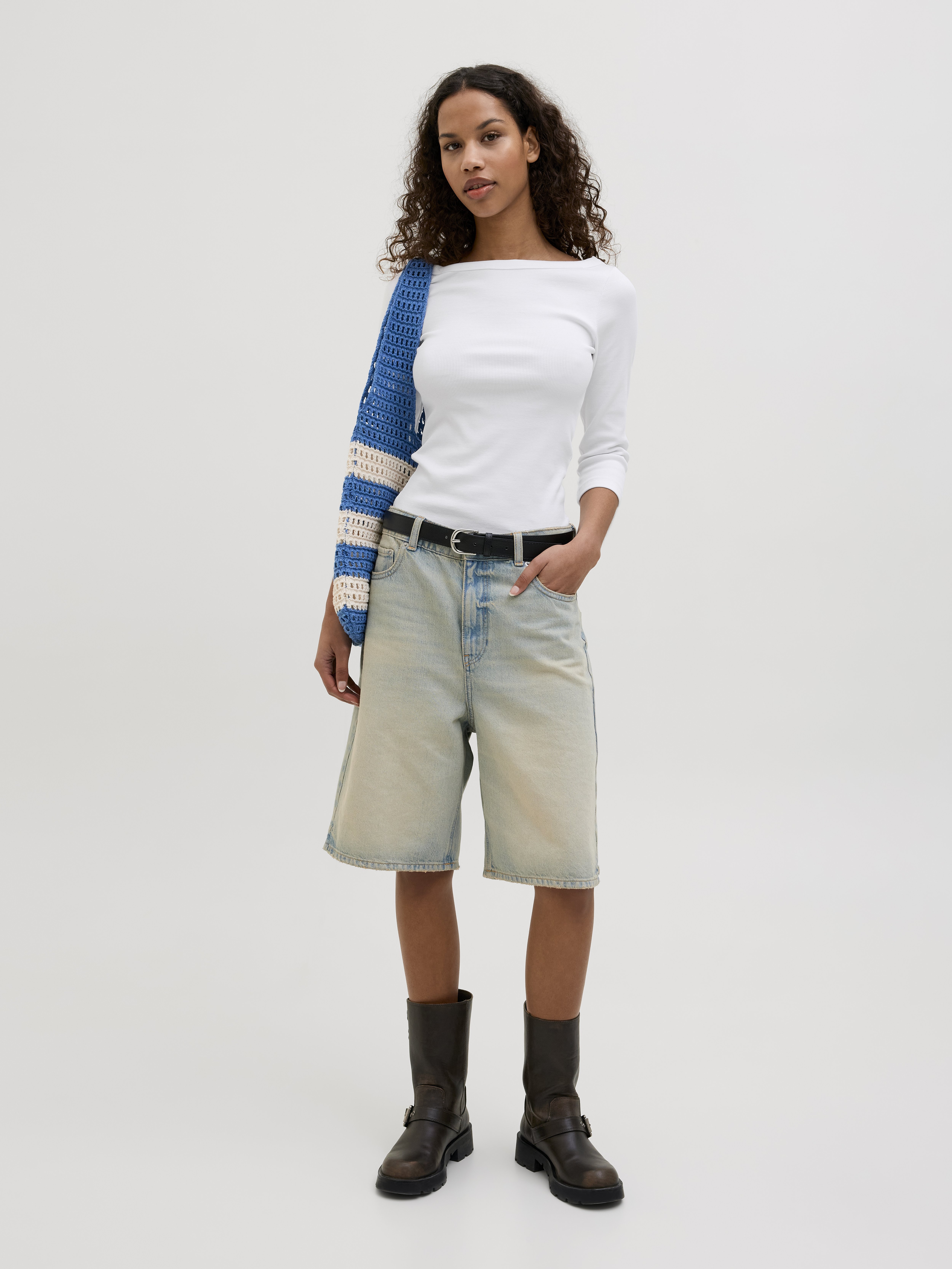 JJXX JXFIFI - Topper langermet - bright white/hvit - Zalando.no