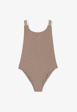Fila, APPAREL ANTONA HERITAGE TAPE SCOOP BACK - Badeanzug - pine bark