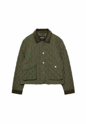 Stradivarius CONTRAST PUFFER - Light jacket - khaki