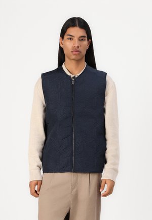 Lyle & Scott EMBLEM QUILTED GILET - Waistcoat - dark navy
