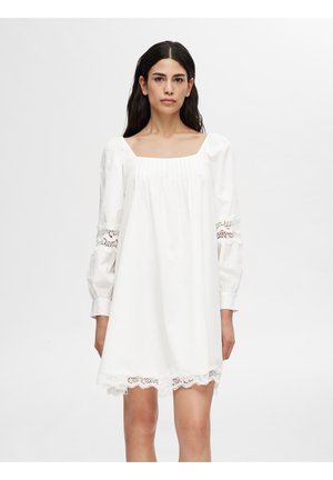 SLFALIX SHORT DRESS - Jurk - snow white