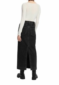 Esprit Jupe en jean - black
