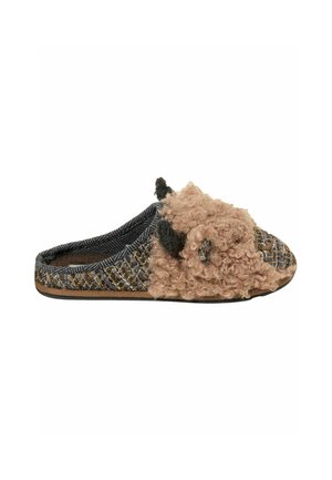 Pantolette flach - brown