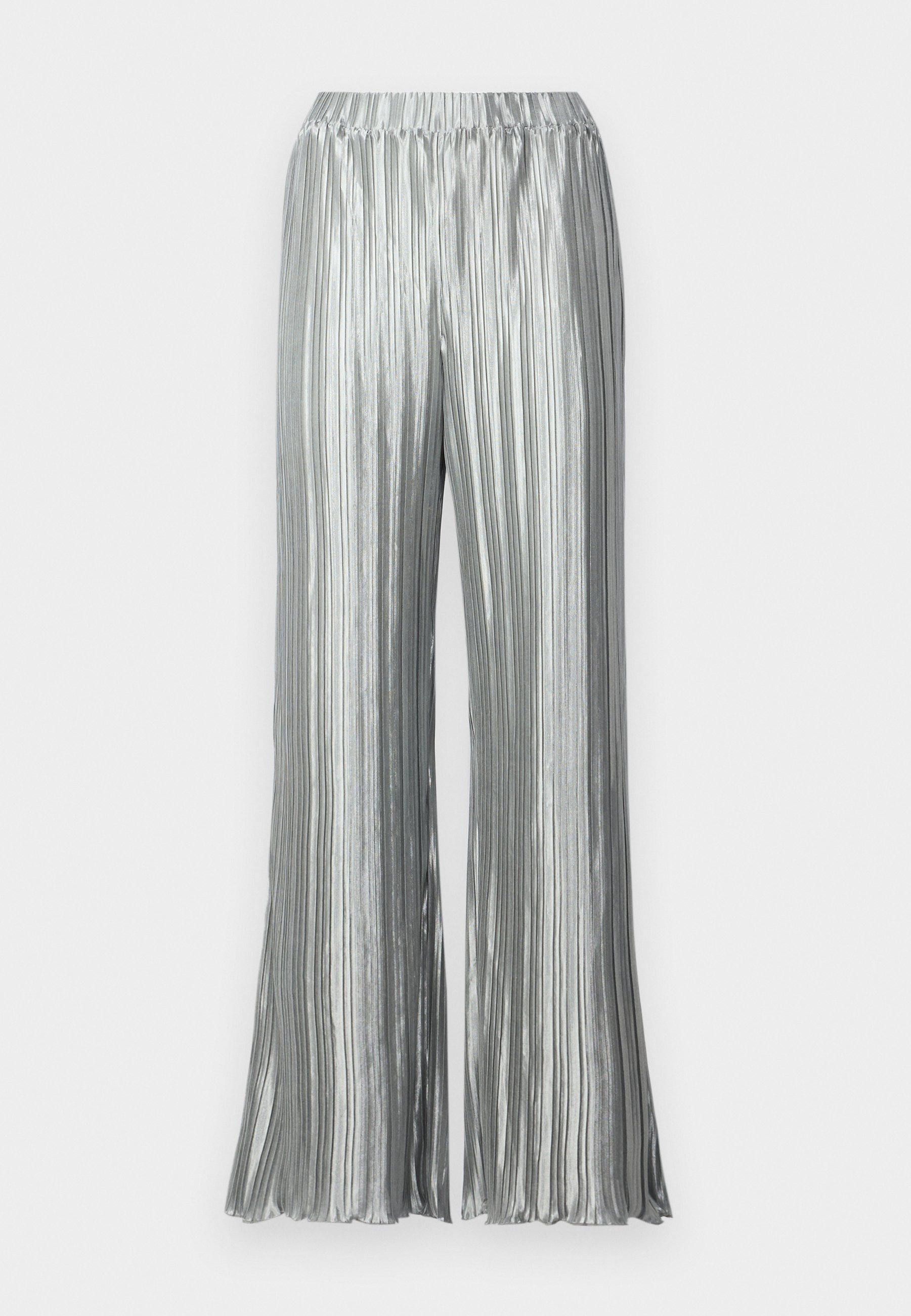 YAS YASSTORMA PANTS - Trousers - silver/silver-coloured - Zalando
