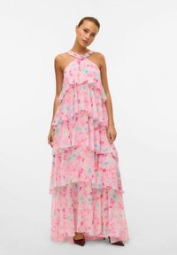 Vero Moda FELICIA RUFFLE - Gallakjole - pink tulle