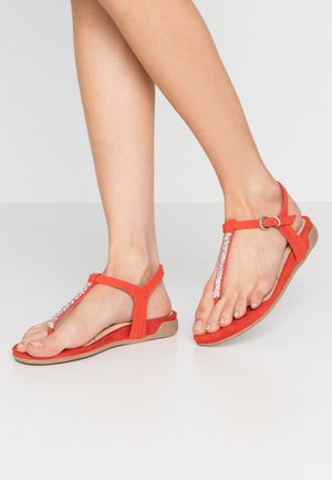 Marco Tozzi T-bar sandals - burned orange