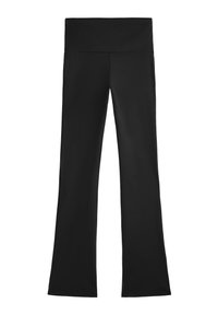 HIGH-RISE COMFORT FLARE - Hlače - black