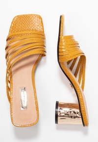 Topshop Muiltjes met hak - dark yellow