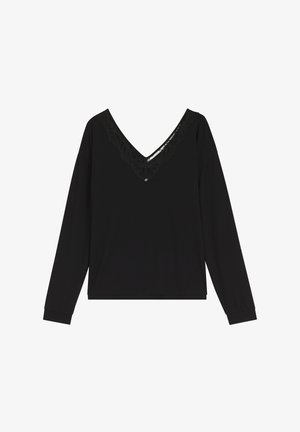 BOSS, BLOSSOM_LS-TOP - Горнище на пижама - black