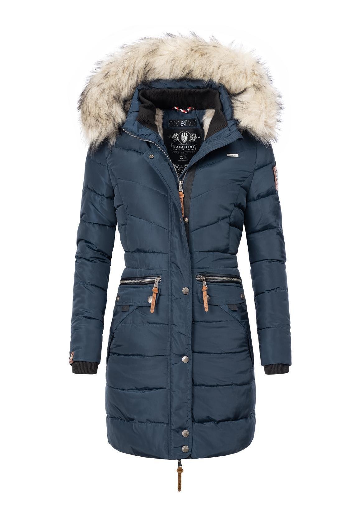 Apart Fellimitat Jacke Navahoo Paula Wintermantel Blue/blau