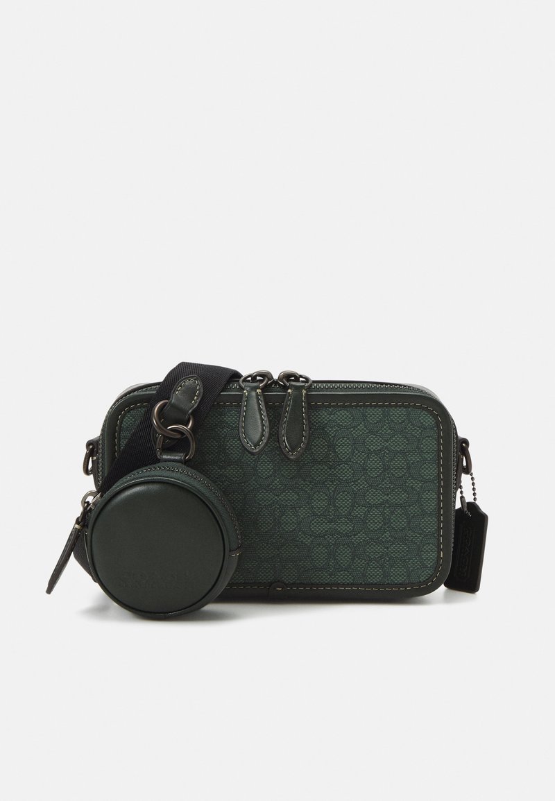 Coach CHARTER CROSSBODY SIGNATURE Across body bag dark green/dark