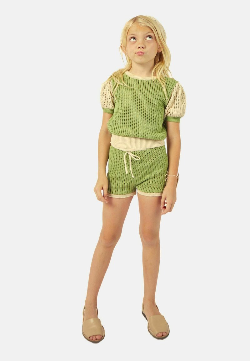 MIPOUNET Shorts - green ecru