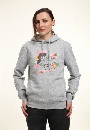 MOANA SIMEA AND PUA FLORAL - Mikina s kapucí - heather grey