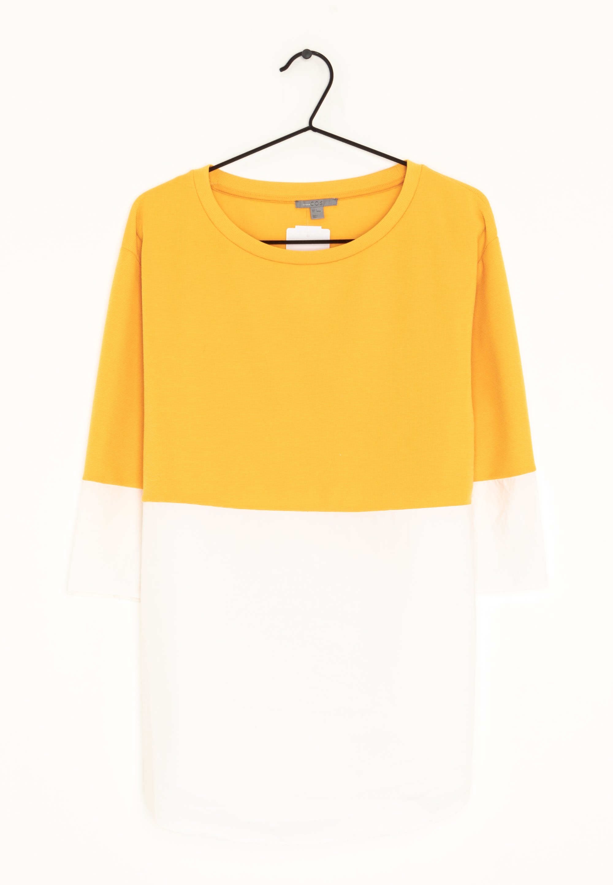 Long Sleeve Cos Yellow Top COS Blouse Yellow (Pre-owned) Zalando