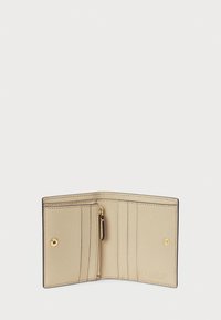 Lauren Ralph Lauren CROSSHATCH LEATHER COMPACT WALLET - Wallet - birch tan