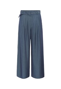 My Essential Wardrobe VITTAMW WIDE - Trousers - dark slate w stripe