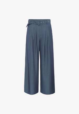 My Essential Wardrobe VITTAMW WIDE - Pantalon classique - dark slate w stripe