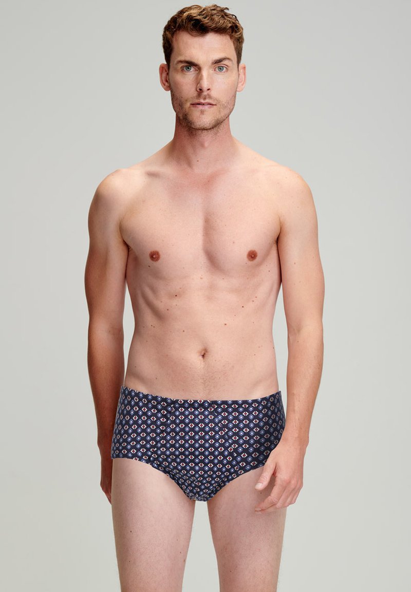 Armor lux Slip imprimé marine deep géomét/bleu marine ZALANDO.FR
