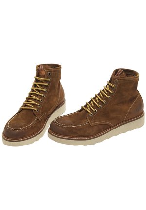 Botines con cordones - marrone