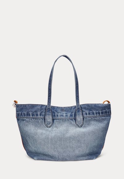 Polo Ralph Lauren Big Pony Denim Medium Bellport Tote - Shoppingväska - medium wash
