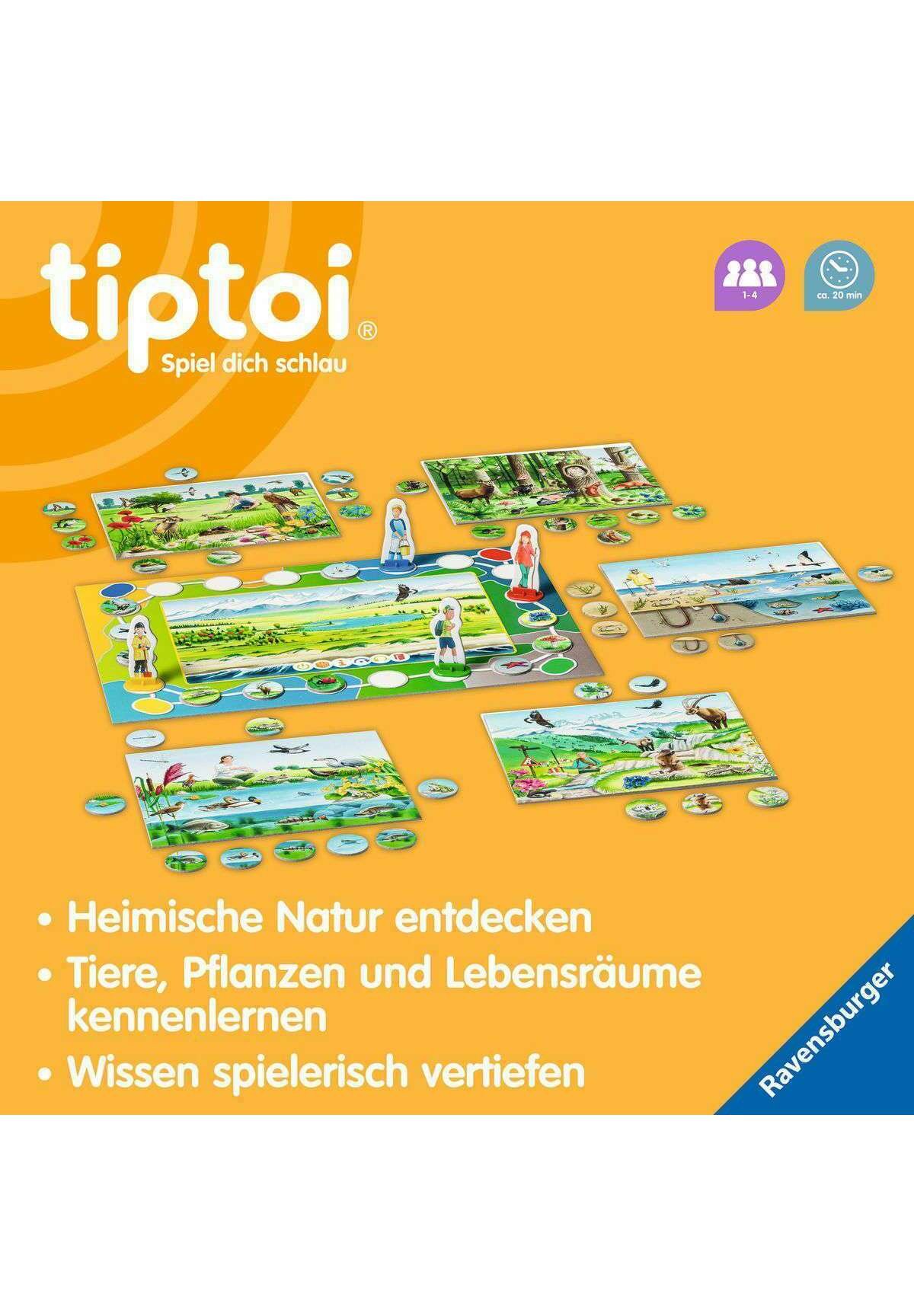 Ravensburger Tiptoi Stickerbögen 'Meerestiere' – 3 Bögen, über 20 Wiederablösbare Sticker, Für Tiptoi CREATE Stift